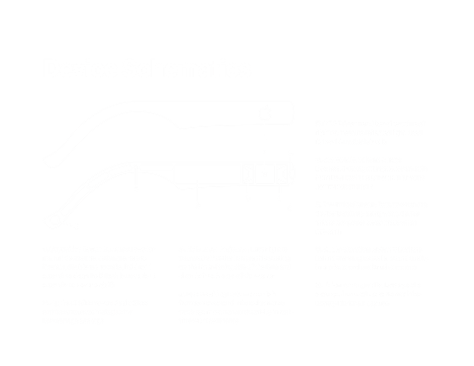 Prototype schematic of the internal hardware of Apple Glass. This includes a touch button, laser projector, eye-tracking cameras, and LiDAR scanner.